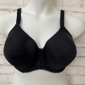 Fantasie Bra Rebecca USA Size 34K Black Underwire Spacer Molded Cup New‎